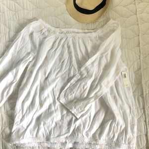 Off the shoulder pineapple top - Old Navy